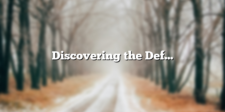 Discovering the Definition of Vertical Farming