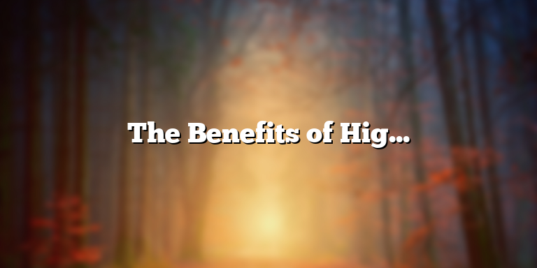 The Benefits of High Definition Lipo Sculpting