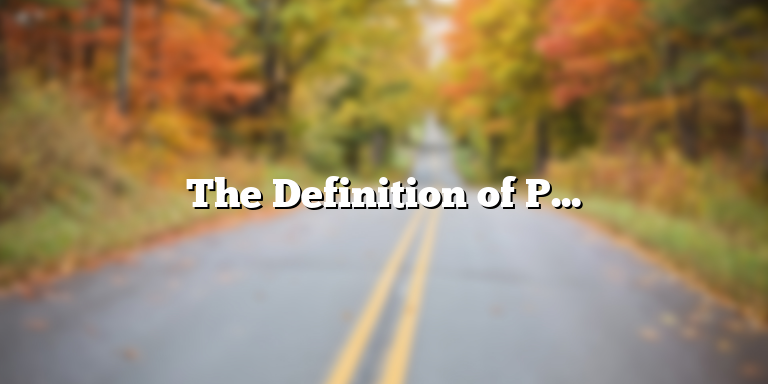 The Definition of Process Improvement